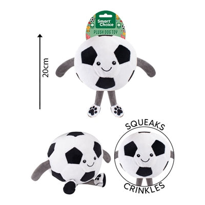 SMART CHOICE DOG TOY WORLD CUP FOOTBALL WITH SQUEAKER