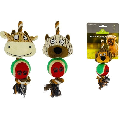 TUG SAFARI ANIMALS DOG TOY