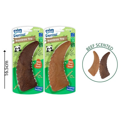 SMART CHOICE DOG TOY DENTAL BAMBOO SCENTED HORN