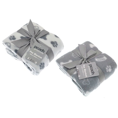 COUNTRY CLUB PET BLANKET GREY 120X120CM