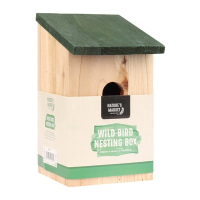 KINGFISHER WOODEN BIRD NESTING BOX