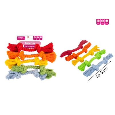 SMART CHOICE ROPE TUG TOY SMALL DOG / PUPPY PACK OF 5