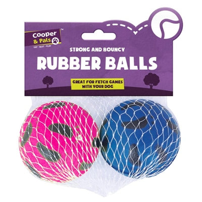 RUBBER PET BALLS PK2