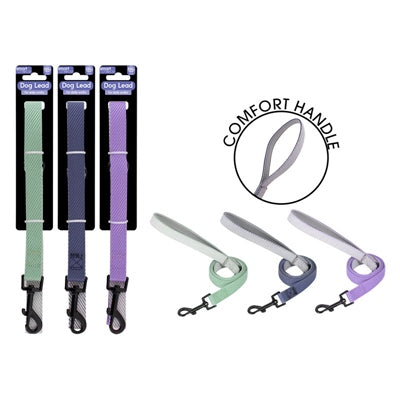 SMART CHOICE DOG LEAD DUAL COLOUR 3 ASSORTED COLOURS 120CM