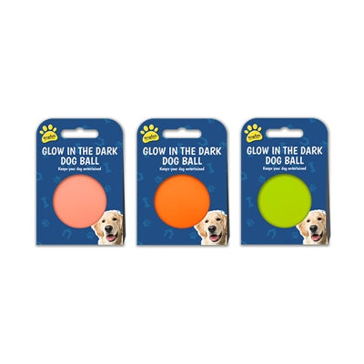 GLOW IN THE DARK DOG BALL