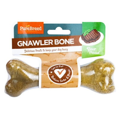 PUREBREED GNAWLER BONE BEEF 105G