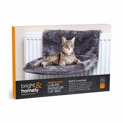 BRIGHT & HOMELY LUXURY CAT RADIATOR BED GREY