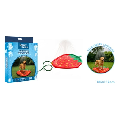 SMART CHOICE SUMMER PET WATER SPRINKLER STRAWBERRY 135X112CM