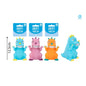 WORLD OF PETS SQUEKY VINYL DINOSAUR DOG TOY 3 COLOURS