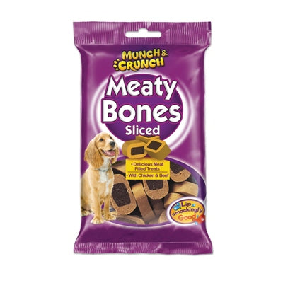 MUNCH CRUNCH MEATY BONES SLICED PK2