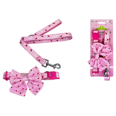 DOG COLLAR & LEAD DAISY & CHEERY