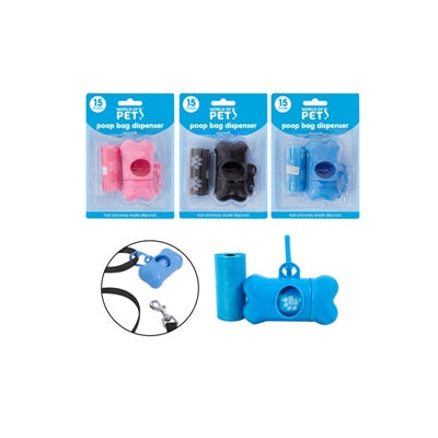 WORLD OF PETS POOP BAG DISPENSER ASSORTED