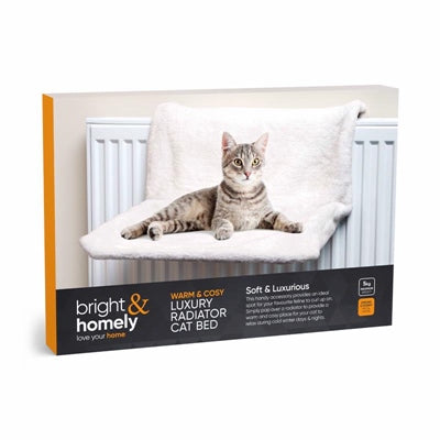 BRIGHT & HOMELY LUXURY CAT RADIATOR BED CREAM