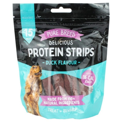 PUREBREED PROTEIN STRIPS DUCK 150G
