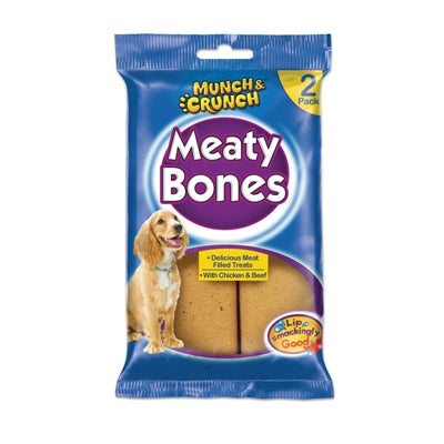 MUNCH CRUNCH MEATY BONES PK2
