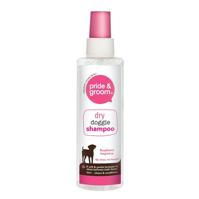 PRIDE & GROOM DRY DOGGIE SHAMPOO RASBERRY 200ML