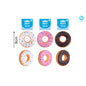 WORLD OF PETS SQUEAKY DONUT DOG TOY 3 ASSTD