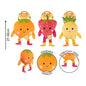SMART CHOICE PLUSH DOG TOY FRUIT WITH STRETCHY LEGS AND SQUEAKER 3 ASSORTED