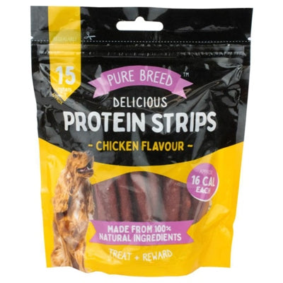 PUREBREED PROTEIN STRIPS CHICKEN 150G