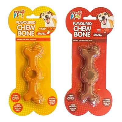PETS PLAY CHEW BONE FLAVOURED BEEF/CHICKEN ASSORTED