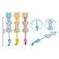 SMART CHOICE PLUSH DOG TOY BONE & ROPE WITH SQUEAKER 3 ASSORTED COLOURS