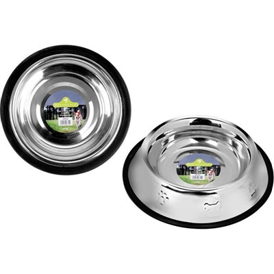 S/STEEL DOG BOWL ANTI SKID 240Z