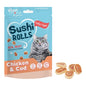 SMART CHOICE CAT TREATS MINI CHICKEN SUSHI ROLLS 100G