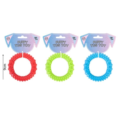 WORLD OF PETS RUBBER RING PUPPY TOY