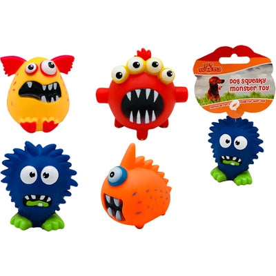DOG SQUEAKY MONSTER TOYS