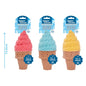 SMART CHOICE DOG TOY ICE CREAM COOLING RUBBER 3 ASSORTED COLOURS