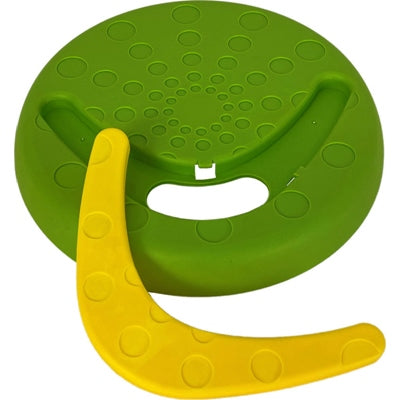 PET STORE FRISBEE WITH BOOMERANG GREEN