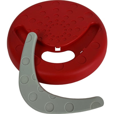 PET STORE FRISBEE WITH BOOMERANG RED