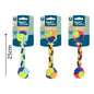 SMART CHOICE DOG TOY DUMBBELL ROPE 3 ASSORTED COLOURS