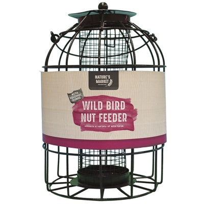 NUT FEEDER WITH SQUIRREL GUARD