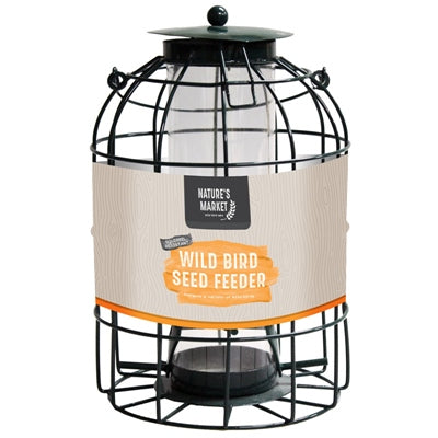SEED FEEDER WITH SQUIRREL GUARD