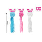 PLUSH KITTEN TOY WITH FLUFFY TAIL 3 COLS