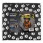 BRIGHT & HOMELY CAR SEAT & BOOT LINER BLACK PAW PRINT