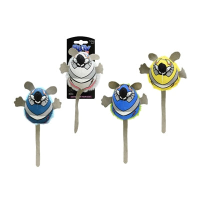 CAT TOY FLUFFY MOUSE 4ASST