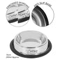 SMART CHOICE PET BOWL ANTI SKID STAINLESS STEEL EMBOSSED 15CM