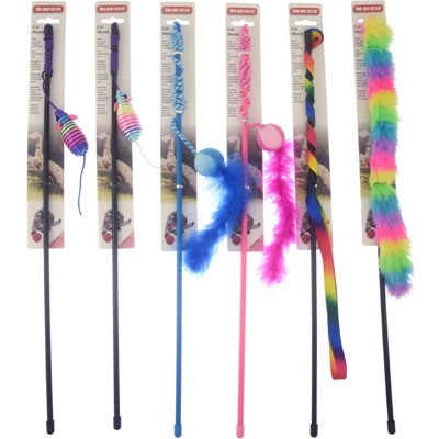 PET STORE CAT WAND AST