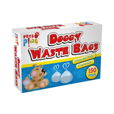 PETS PLAY DOGGY WASTE BAGS PACK OF 150