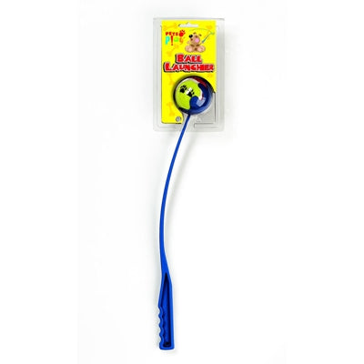 PETS PLAY PET BALL LAUNCHER ASSORTED COLOURS 38CM
