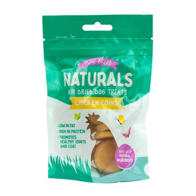 DOG TREATS AIR DRIED CHCIKEN COINS 80G