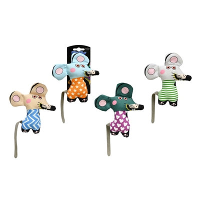 CAT TOY MOUSE IN PANTS 4ASST