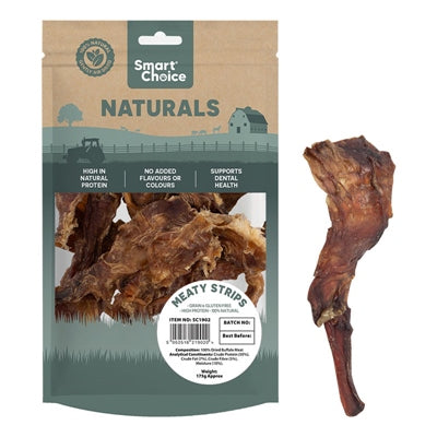 SMART CHOICE DOG TREATS NATURAL MEAT CUTS 175G