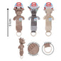 SMART CHOICE PLUSH DOG TOY ROPE ANIMAL WITH SQUEAKER 3 ASSORTED COLOURS