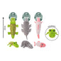 SMART CHOICE PLUSH DOG TOY SCALY ANIMAL WITH SQUEAKER 3 ASSORTED