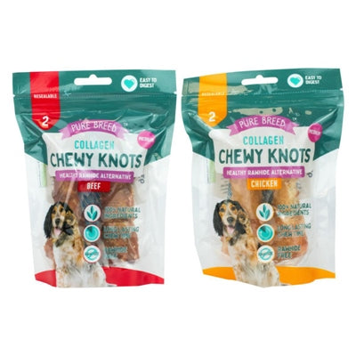 PUREBREED KNOTS COLLAGEN MEDIUM PACK OF 2