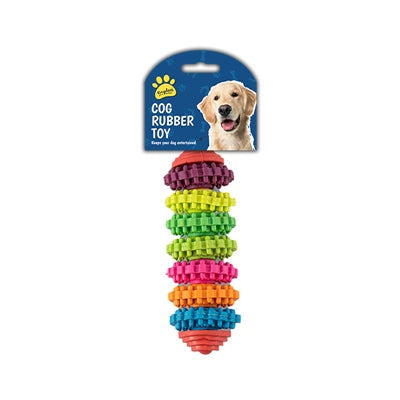 COG RUBBER DOG TOY