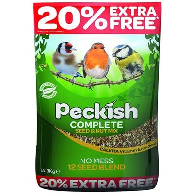 PECKISH BIRD SEED 12.75KG + 20% EXTRA FREE